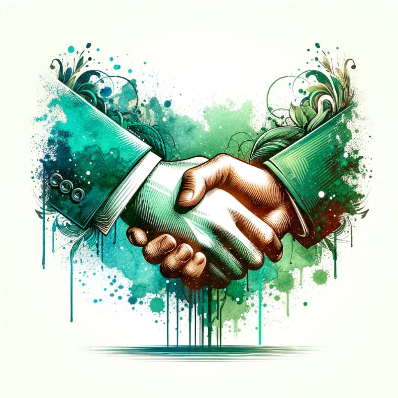 Handshake, empathy with the customer and their needs.