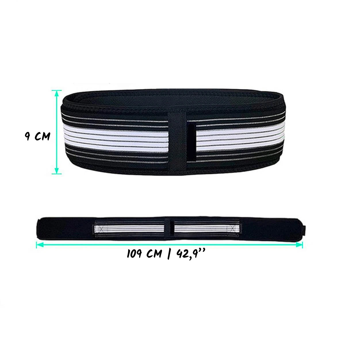 Back belt support dimension.