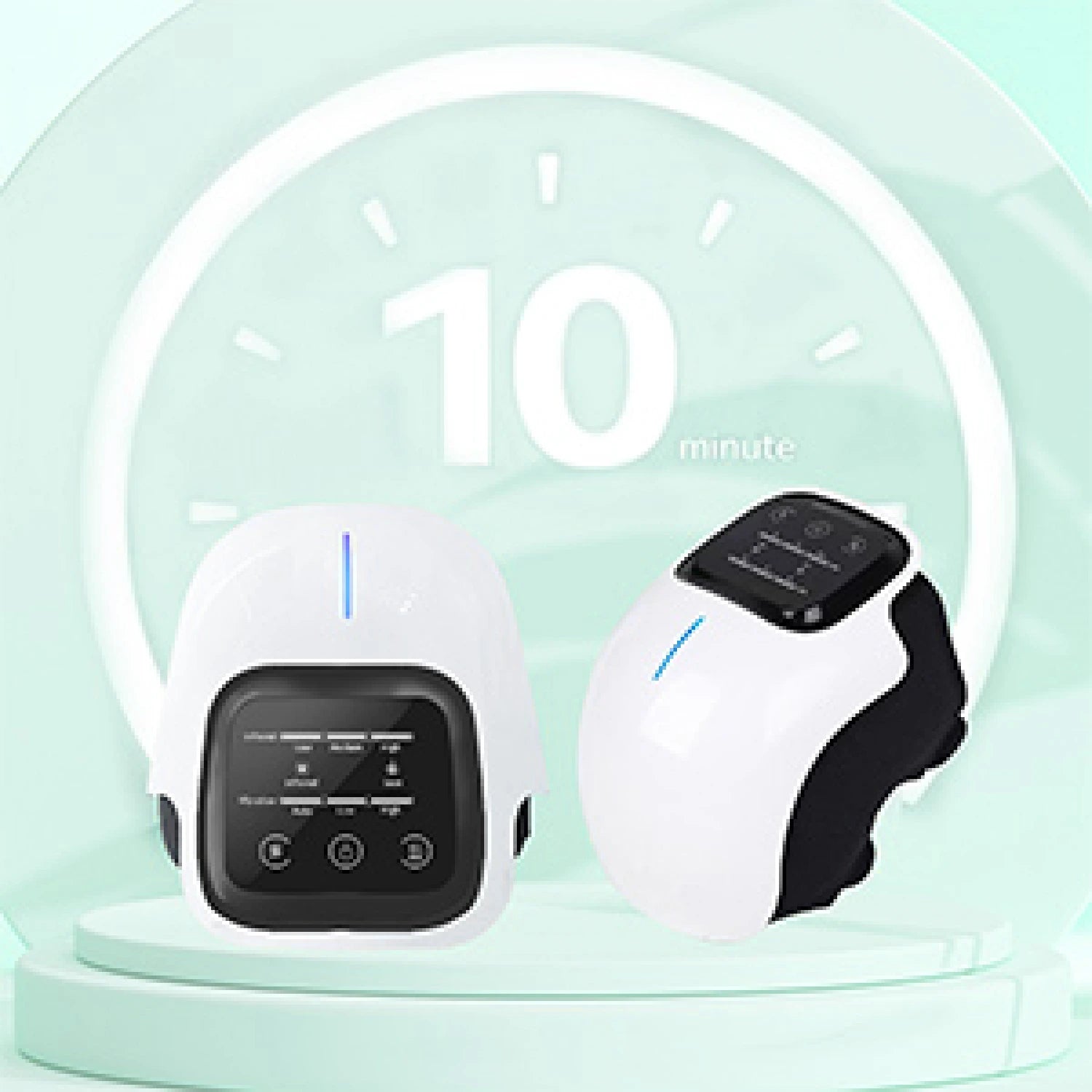 Knee massager 10 minutes intelligent mode.