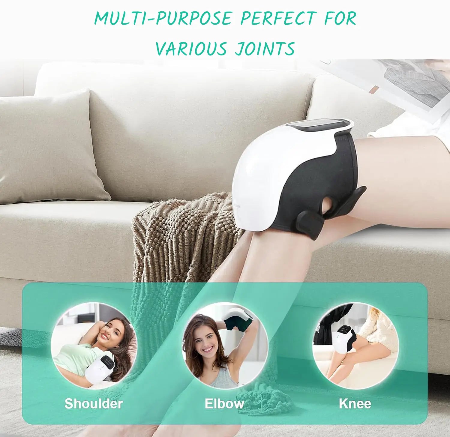 Image with Multi-Purpose Elbow, Shoulder and Knee Massager, various joints.