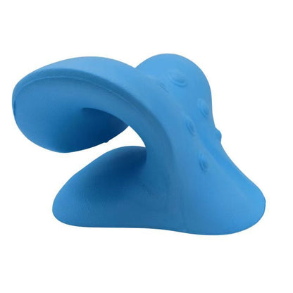 Neck massager stretcher blue side view.